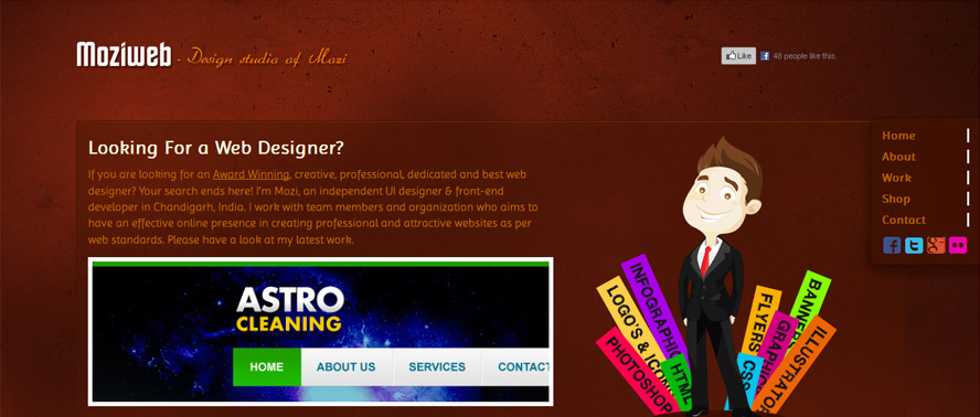 A great web design by Moziweb, Chandigarh, India: 