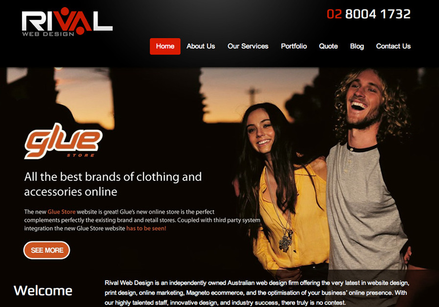 A great web design by Rival Web Design, Sydney, Australia: 