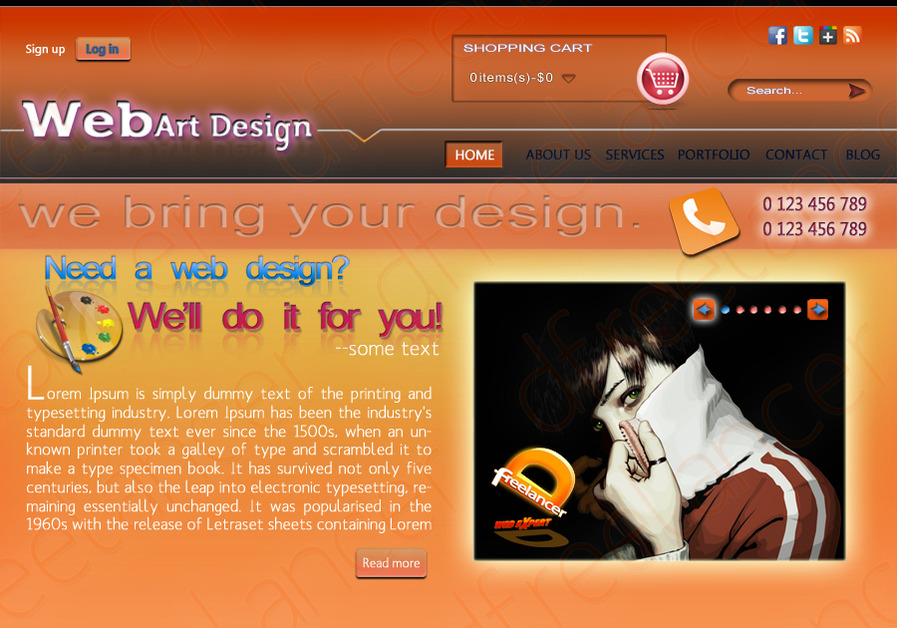 A great web design by dfreelancer, Subotica, Serbia: 