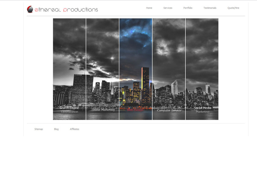 A great web design by Ethereal Productions LLC, New York, NY: 