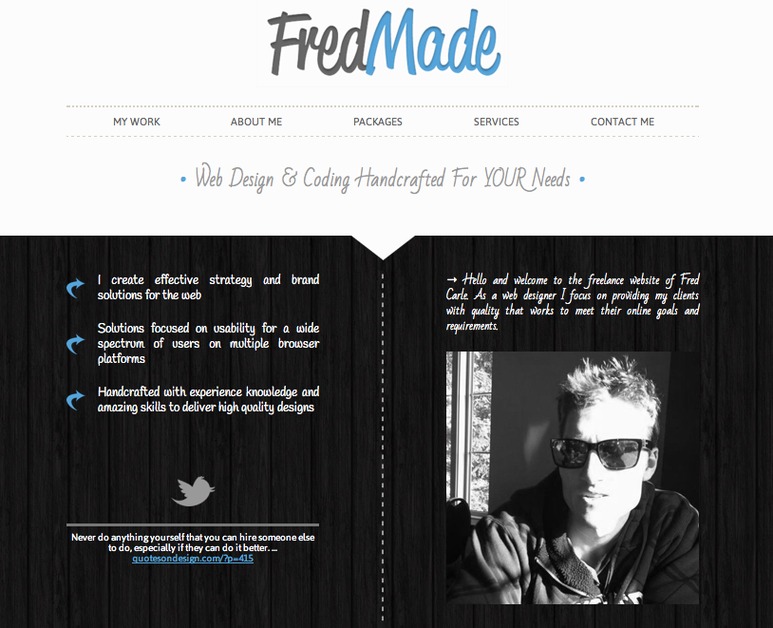 A great web design by FredMade, Ottawa, Canada: 