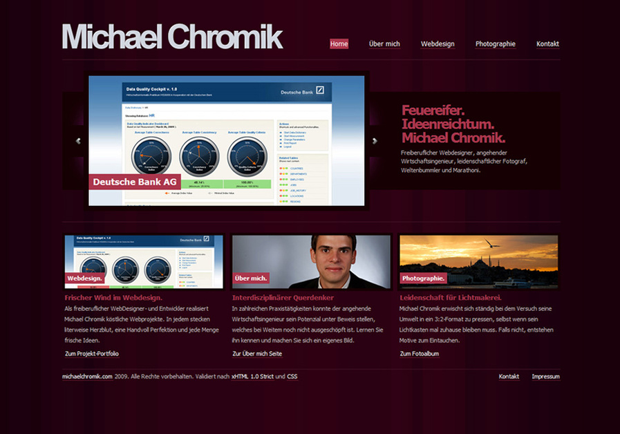 A great web design by Michael Chromik, Mainz, Germany: 