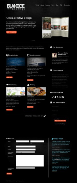 A great web design by Blakice Media Group, Raleigh, NC: 