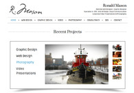 A great web design by Ronald Mason, Montreal, Canada: 