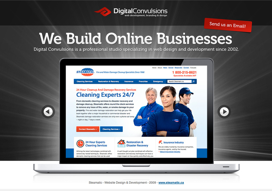 A great web design by Digital Convulsions, Montreal, Canada: 