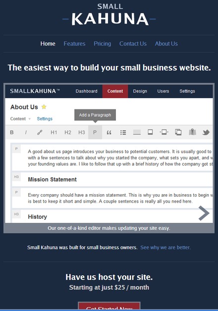 A great web design by Small Kahuna, St Louis, MO: 