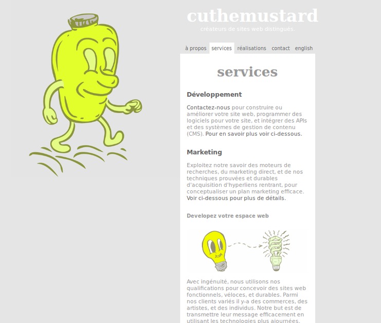 A great web design by Cuthemustard.com, Montreal, Canada: 