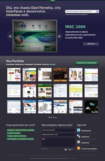 A great web design by Davi Ferreira, Rio de Janeiro, Brazil: 