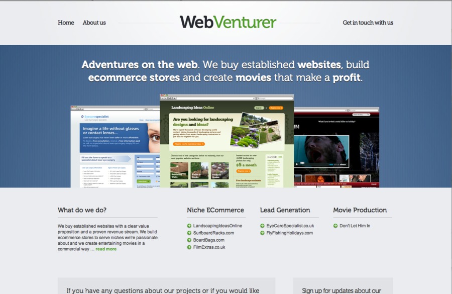 A great web design by Webventurer, Boston, MA: 