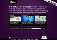 A great web design by Isablah, Montreal, Canada: 