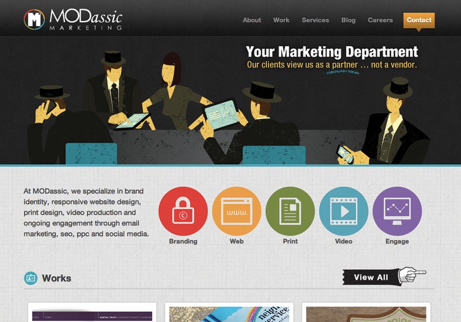 A great web design by MODassic Marketing, Dallas, TX: 