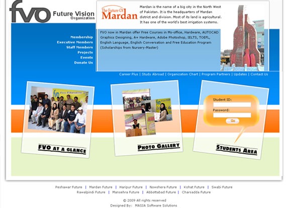 A great web design by MASIA Soft, Islamabad, Pakistan: 