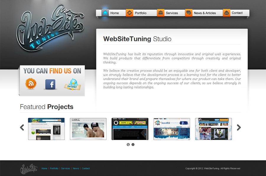 A great web design by WebSiteTuning, Nikolaev, Ukraine: 