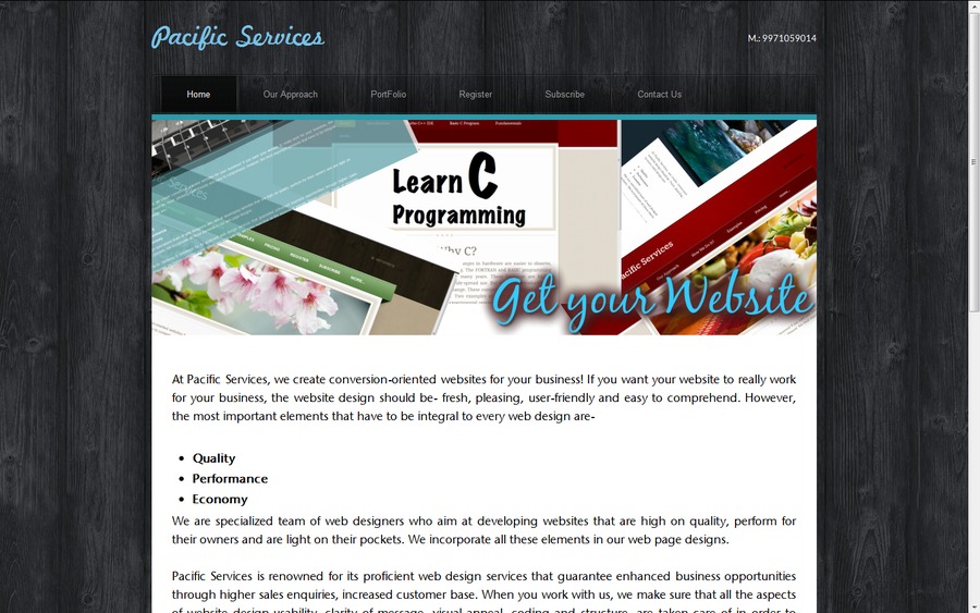 A great web design by Pacific Services, London, United Kingdom: 