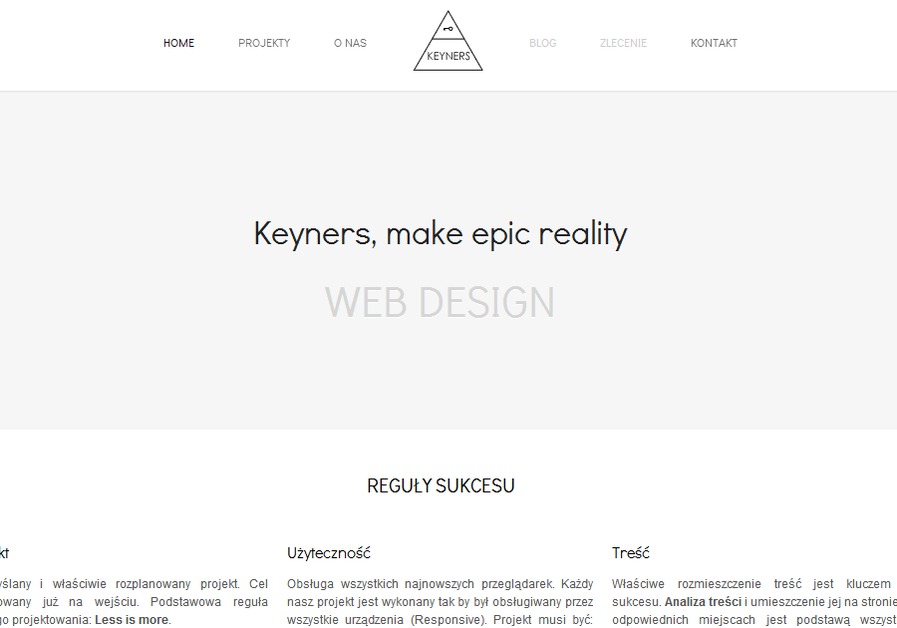 A great web design by Keyners, Lodz Poland, Poland: 