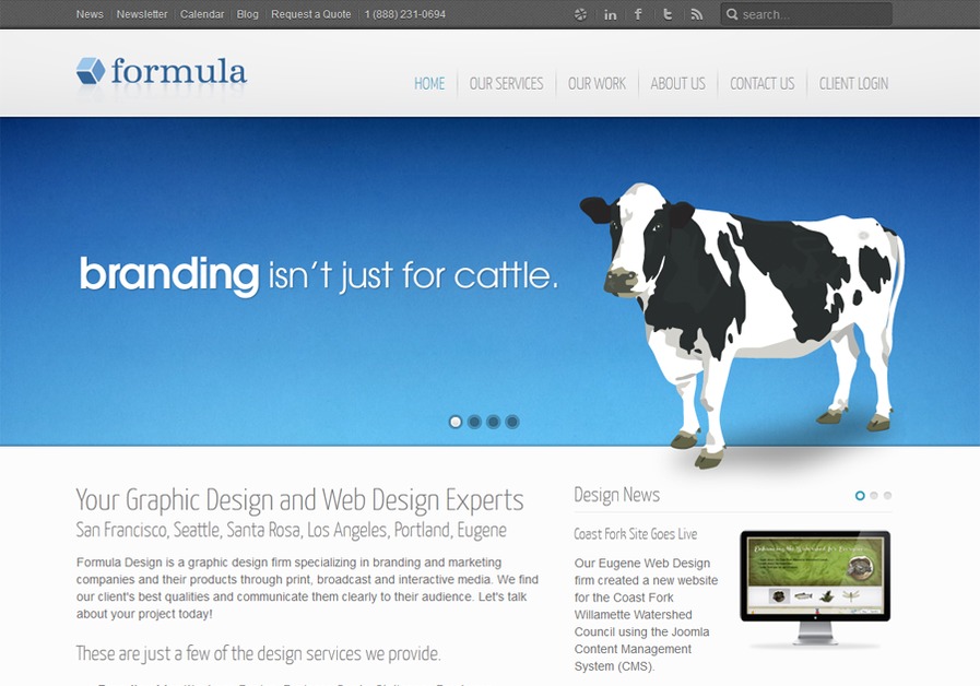 A great web design by Formula Design, San Francisco, CA: 