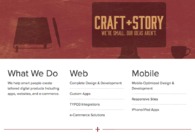 A great web design by CRAFT+STORY, Dallas, TX: Responsive Website, Portfolio
, PHP
