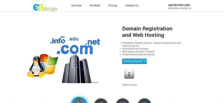 A great web design by Ca Design 24*7 Service, Atlanta, GA: 