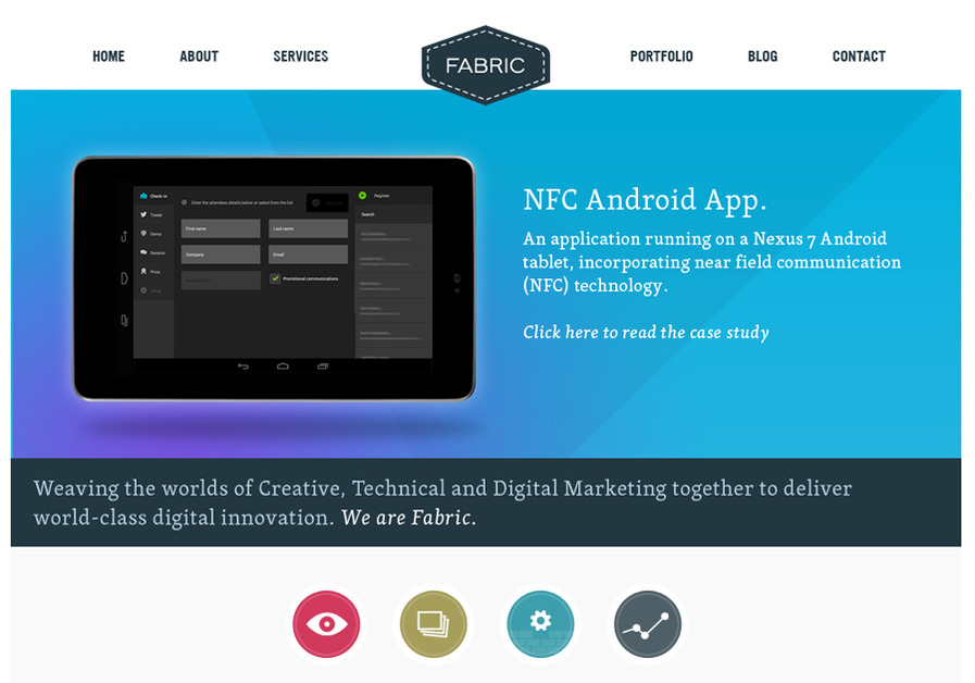 A great web design by Fabric, Manchester, United Kingdom: 