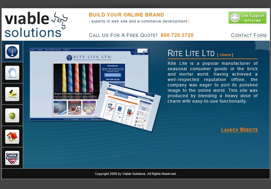 A great web design by Viable Solutions, New York, NY: 