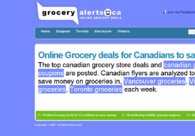 A great web design by Grocery Alerts Canada, Vancouver, Canada: 