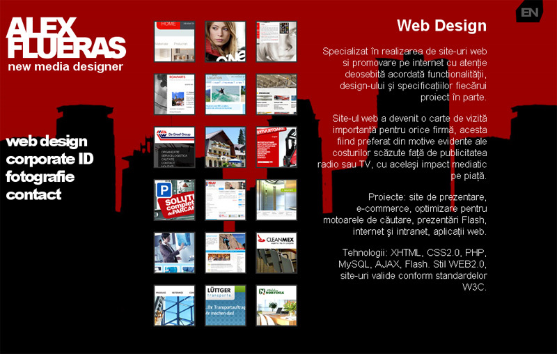 A great web design by Alex Flueras, Brasov, Romania: 