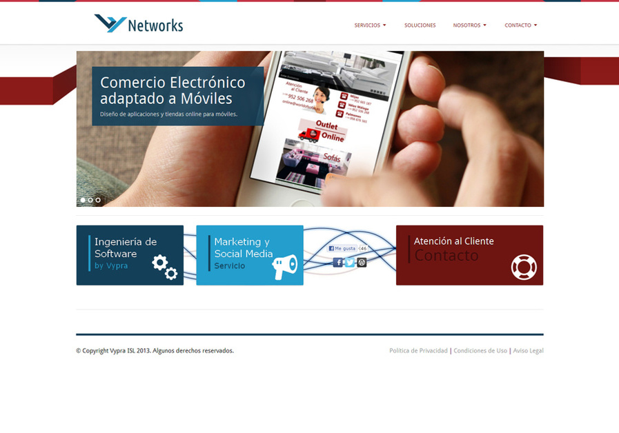 A great web design by Vypra Networks, Malaga, Spain: 