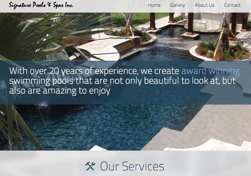 A great web design by Ryan Taggart Designs, Jacksonville, FL: 