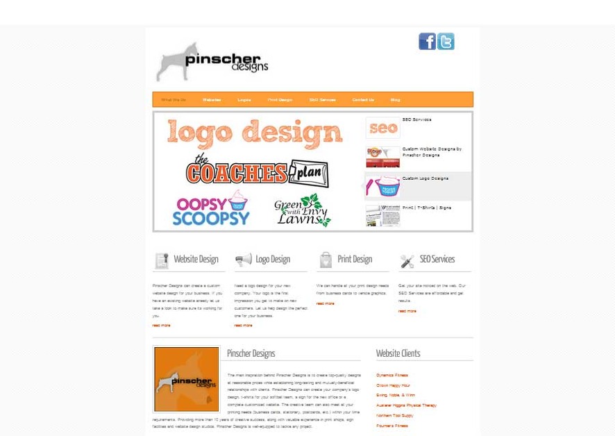 A great web design by Pinscher Designs, Portland, ME: 