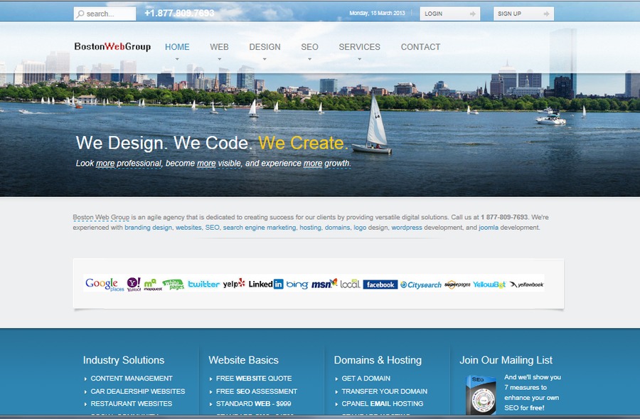 A great web design by Boston Web Group, Boston, MA: 
