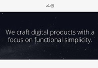 A great web design by FortySix, New York, NY: Technology
