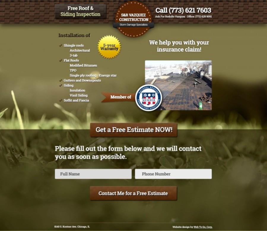 A great web design by WEB TO GO, CORP., Chicago, IL: 
