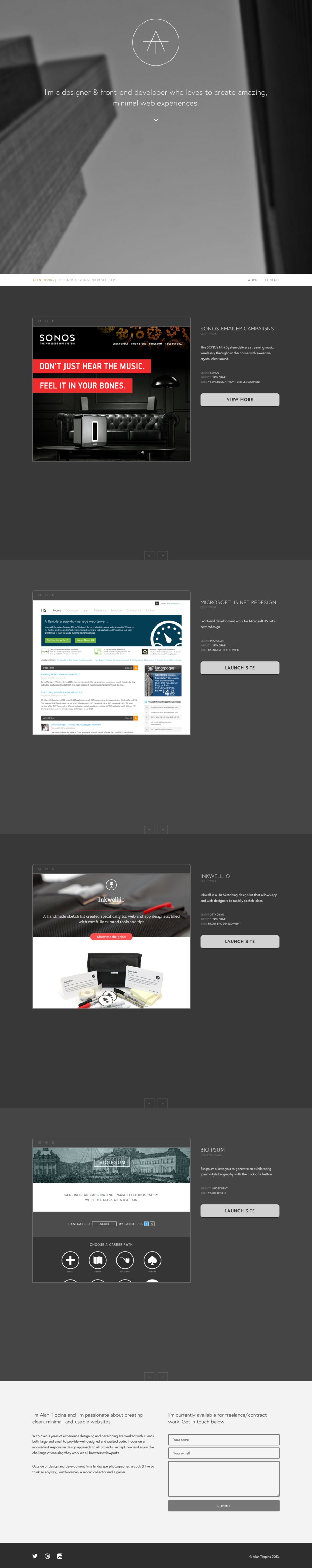 A great web design by Alan Tippins, Phoenix, AZ: Responsive Website, Portfolio
, Technology
, Static HTML
