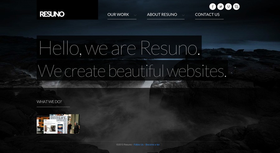 A great web design by Resuno, London, United Kingdom: 