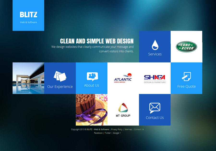 A great web design by BLITZ Studio, Tirana, Albania: 