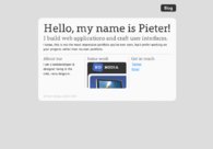 A great web design by Pieter Beulque, Waregem, Belgium: 