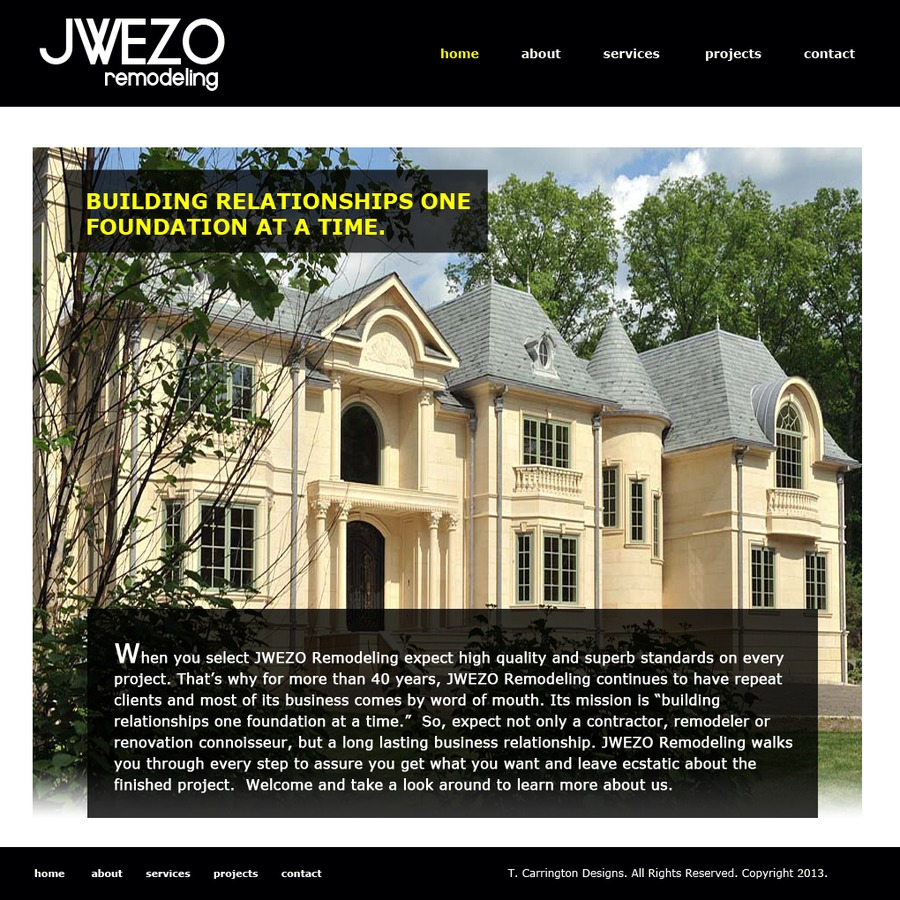 A great web design by T Carrington Designs, New York, NY: 