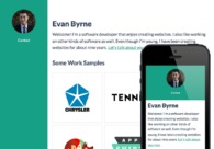 A great web design by Evan Byrne, Detroit, MI: Responsive Website, Portfolio
