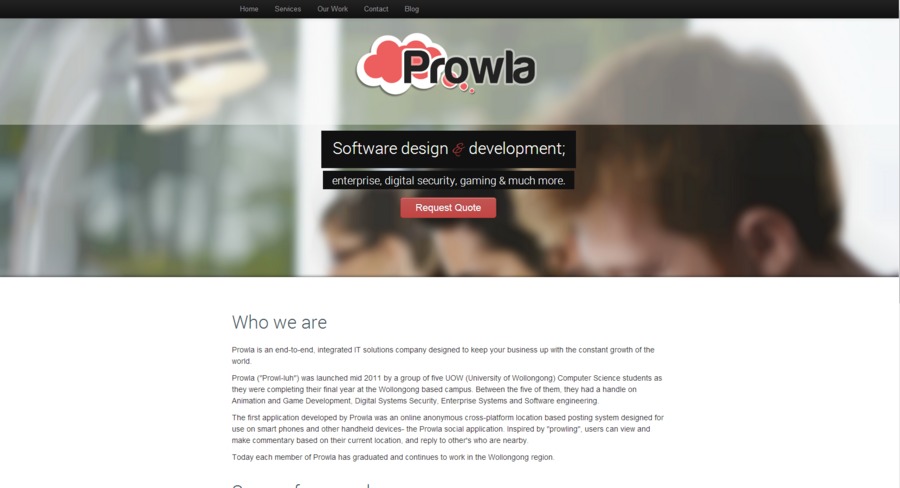A great web design by Prowla, Sydney, Australia: 