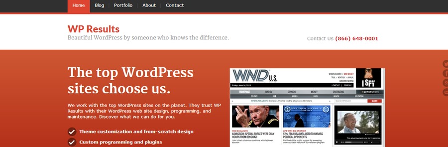 A great web design by WP Results LLC, San Francisco, CA: 