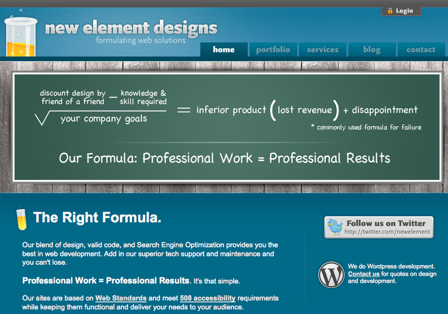A great web design by New Element Designs, Winston Salem, NC: 