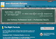 A great web design by New Element Designs, Winston Salem, NC: 