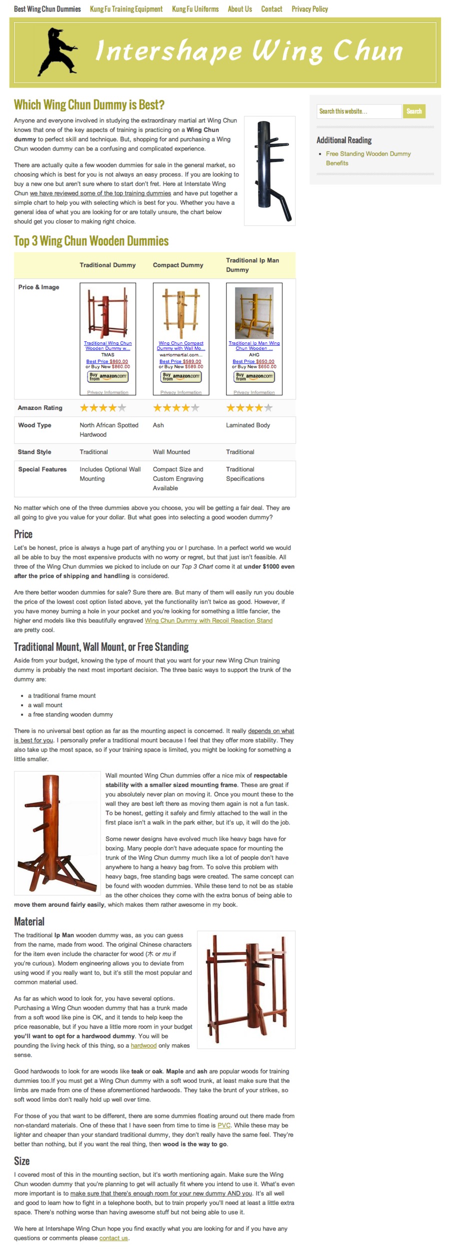 A great web design by IntershapeWingChun.com, New York, NY: 