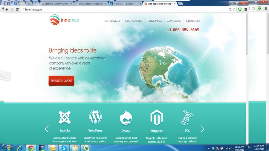 A great web design by Innoinco, Mels, Switzerland: 