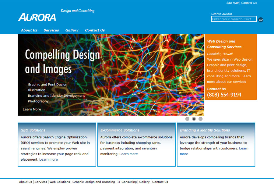 A great web design by Aurora Design and Consulting, Honolulu, HI: 