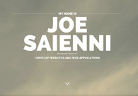 A great web design by Joe Saienni, Raleigh, NC: 