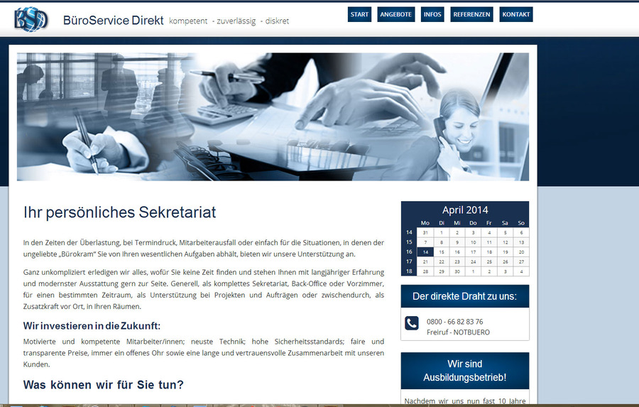 A great web design by Eberlei-Datenservice, Berlin, Germany: 