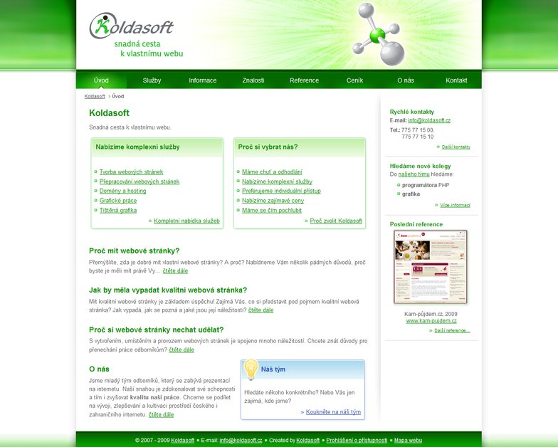 A great web design by Radek Věchet, Prague, Czech Republic: 
