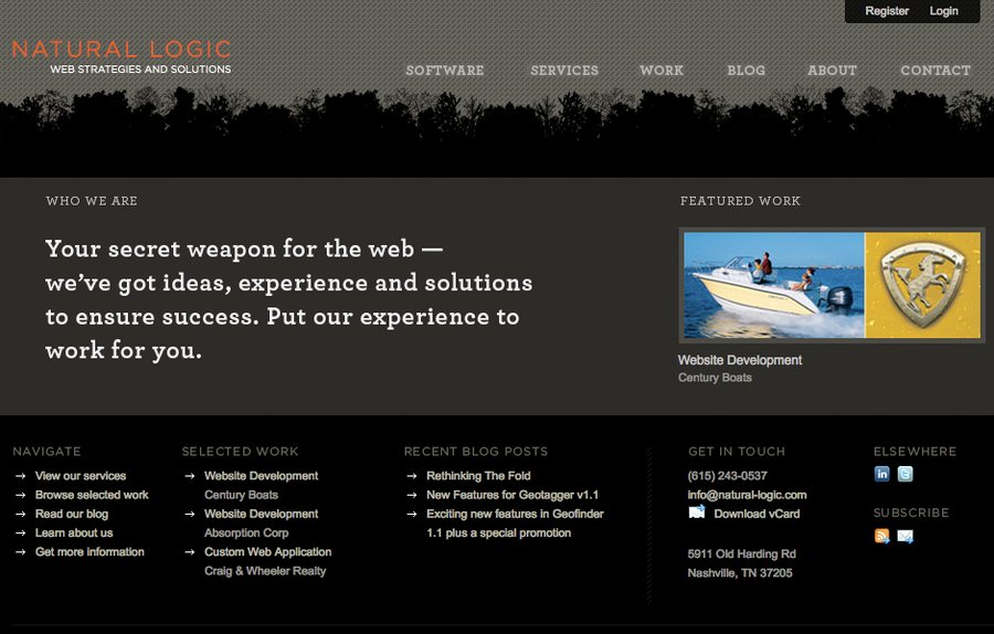 A great web design by Natural Logic, Nashville, TN: 