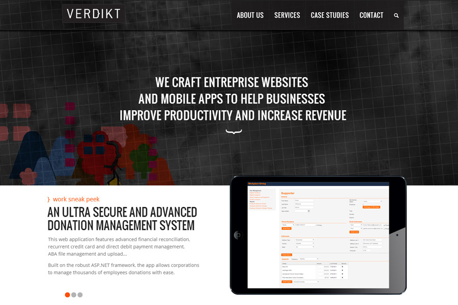 A great web design by Verdikt, Sydney, Australia: 